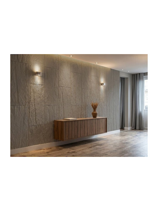 3D Wandpaneele mit Kleber Graue 60x120cm
