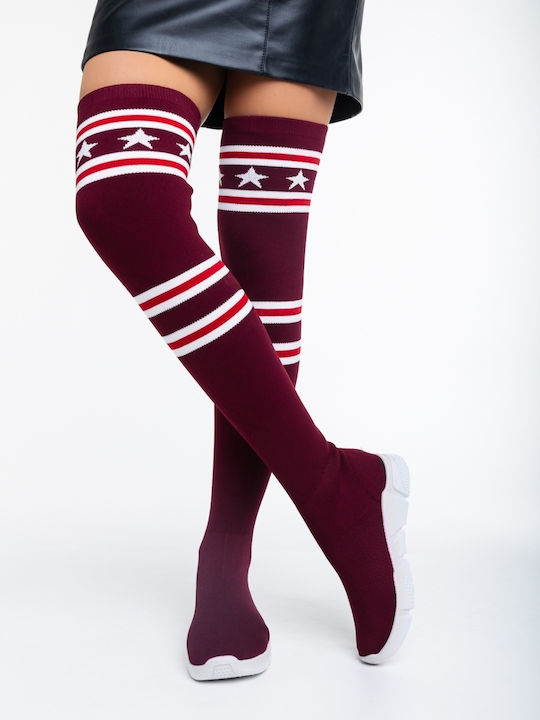 Cizme Dama Burgundy
