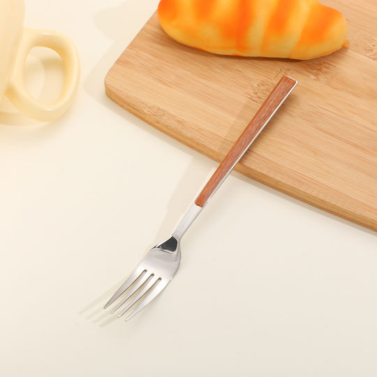 Wooden Silver Table Fork