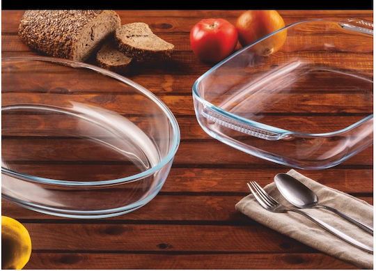 Uniglass Ορθογώνιο Πυρίμαχο Σκεύος Γυάλινο 38x25.4x6.5cm