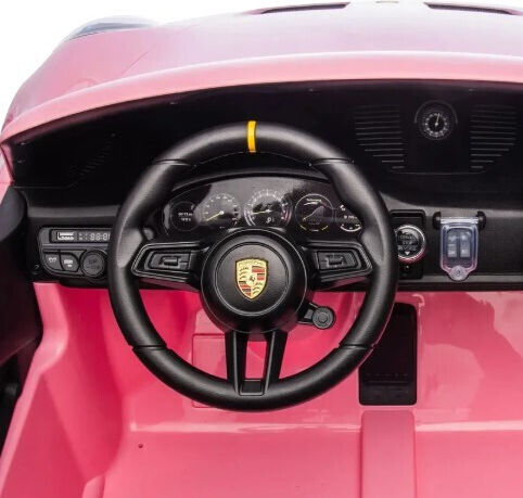 Porsche GT3 Двуместна с Дистанционно Управление Лицензиранa 12 Волта Розова за 2+ Години
