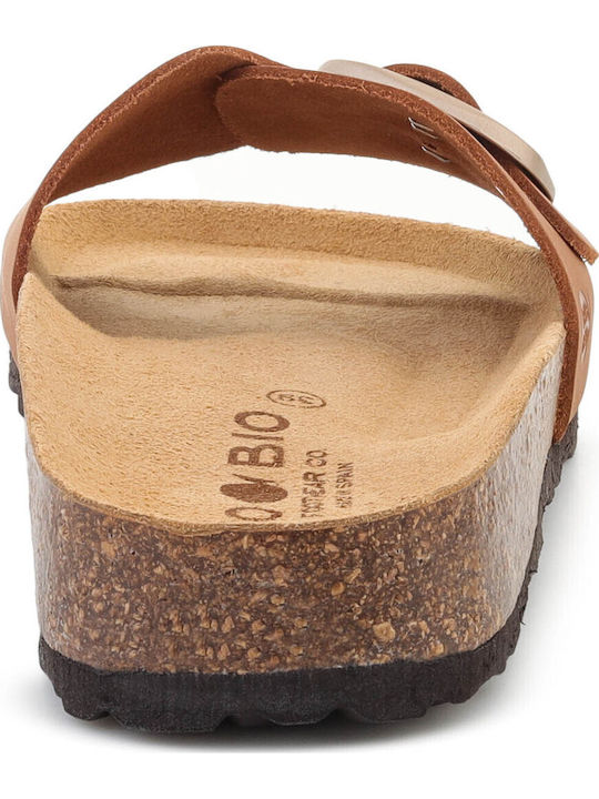 Damen Flache Sandalen Braun