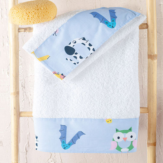 Rythmos Set Kids Pillowcases Made of 100% Cotton 50x70cm Blue