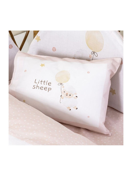 Nima Little Sheep Подредба Детски Калъфи За Възглавници 30x40см Розови