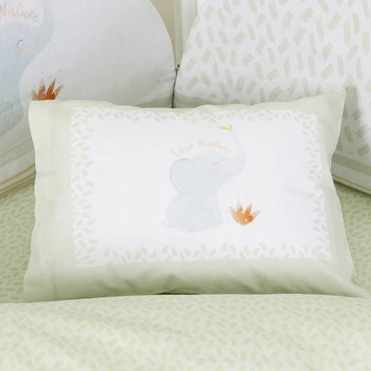 Nima Nature's Kiss Set Kids Pillowcases 30x40cm Green