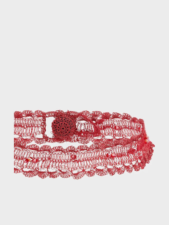 Nali Gestricktes Rotes Halsband