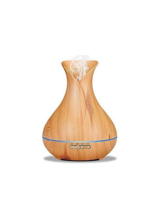 Activeshop LED Aromatherapie-Diffusor Ultraschall AROMA mit Timer Braun 400ml
