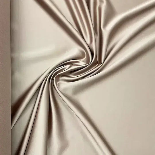 Decoration Fabric Satin By Meter Width 150cm Beige