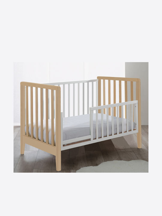 Pali Babybett Win Braun mit Matratze & Räder
