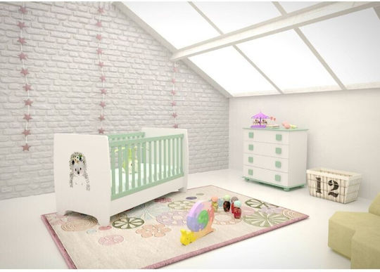 Asterias Bebe Polymorphic Baby Crib Evelina White