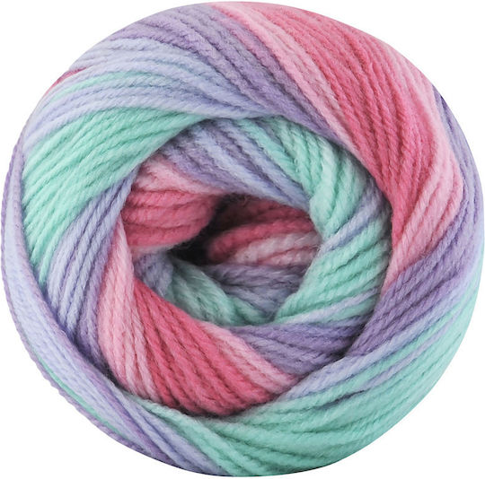Kamgarn Cicibebe Batik Νημα Πλεξιματος Col550-55 Ροζ-λιλα-βεραμαν Πολυχρωμο Ακρυλικο 100gr 360mtr