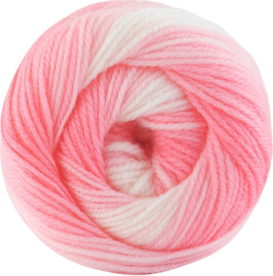 Kamgarn Cicibebe Batik Knitting Yarn Col550-01 Pink Multicolored Acrylic 100gr 360mtr