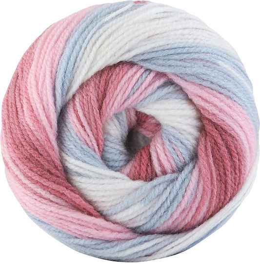 Kamgarn Cicibebe Batik Νημα Πλεξιματος Col550-53 Ροζ-γκρι-λευκο Πολυχρωμο Ακρυλικο 100gr 360mtr