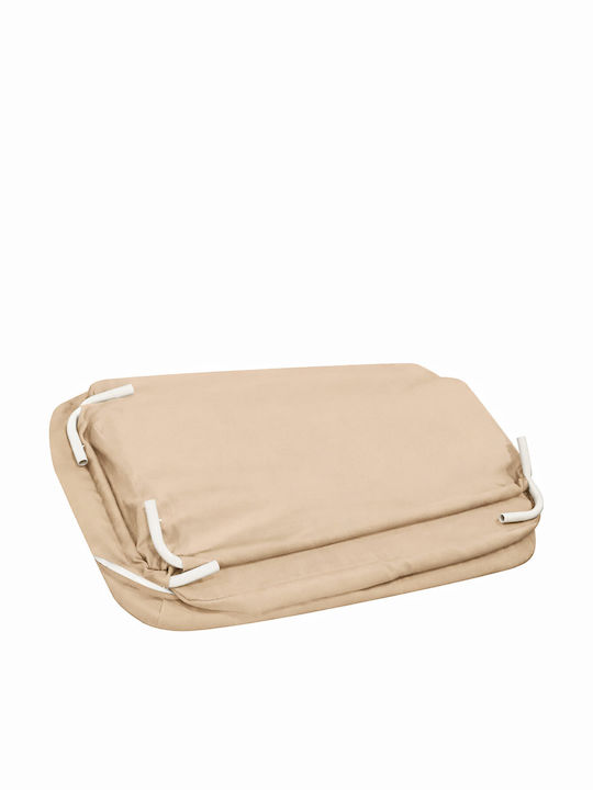 Kinderkraft Cradle Asalvo with Mattress and Wheels Beige