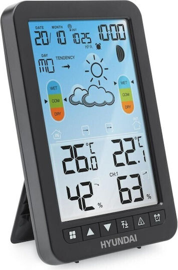 Hyundai HY-WS2420 Wireless Digital Tabletop Weather Station White