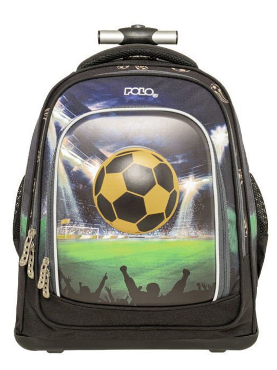 Polo Orbit School Trolley Bag Elementary With Water Bottle Holder Football 30L 36 x 26 x 43cm 2026