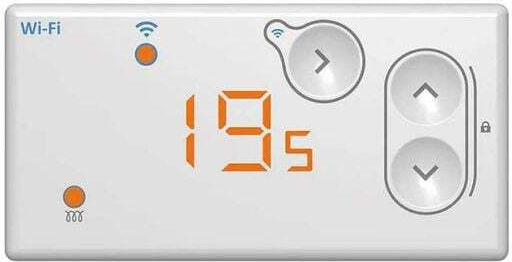 Atlantic Furno Konvektorheizung Wand 2000W mit WiFi 104.5x47.7cm Weiß