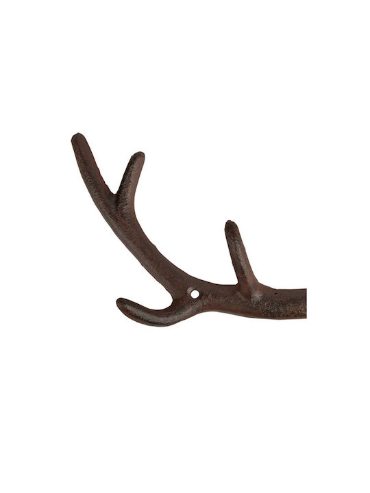 Decorative Cast Iron Coat Rack 8 Hooks 29cm