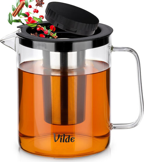 Orion Glass Teapot with Filter 1500ml