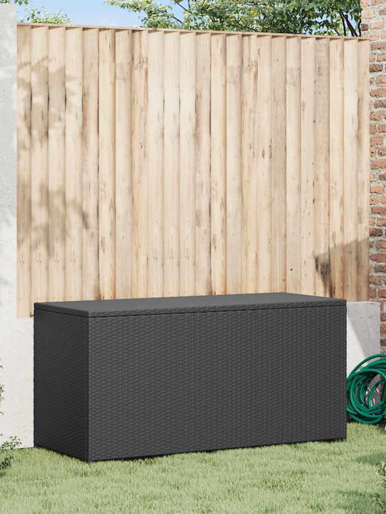 vidaXL Outdoor Storage Box Black L120xW50xH60cm