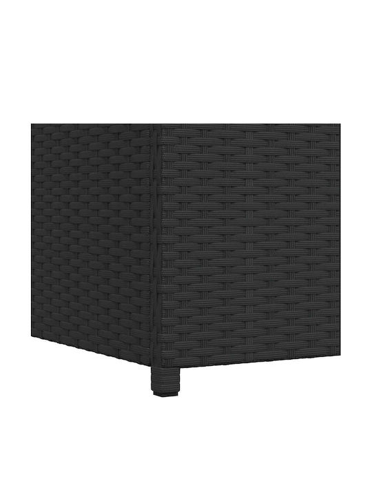 vidaXL Outdoor Storage Box Black L120xW50xH60cm