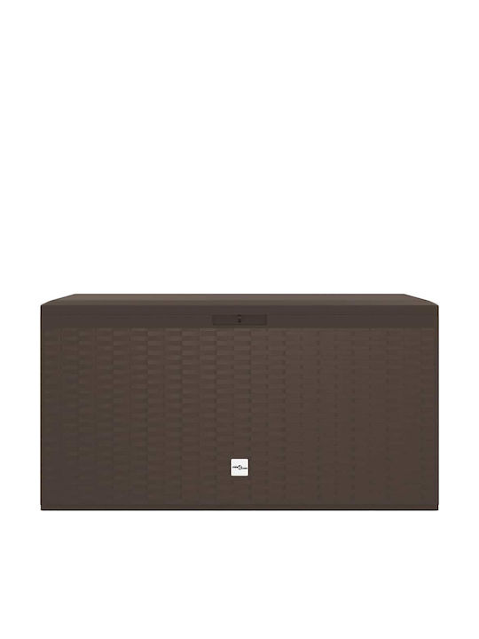 vidaXL Outdoor Storage Box 290lt Brown L114xW47xH60cm