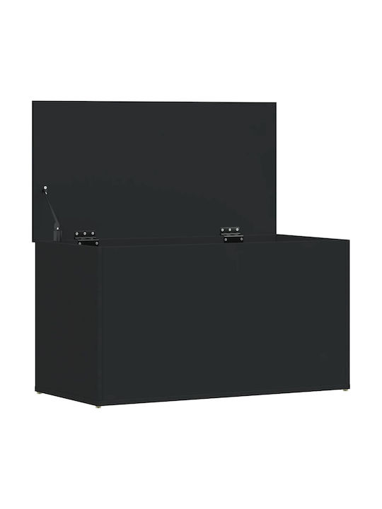 vidaXL Outdoor Storage Box Black L84xW42xH46cm
