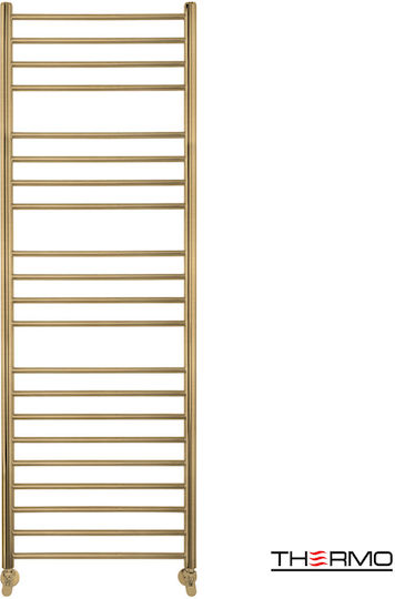 Thermo Towel Rail Bathroom 500x1500 Gold