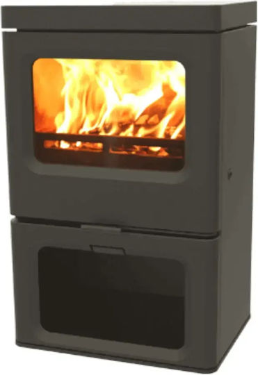 Charnwood Skye 5 Metallisch Holzofen 5kW Gunmetal