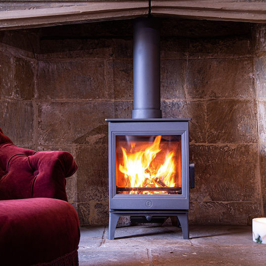 Charnwood Cranmore 5 Metallisch Holzofen 5kW Almond