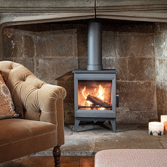 Charnwood Cranmore 5 Metallisch Holzofen 5kW Almond