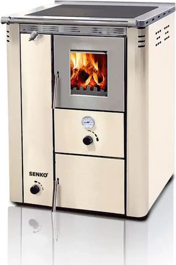 Senko C-20 Μεταλλική Ξυλόσομπα Καλοριφέρ Inox Mat