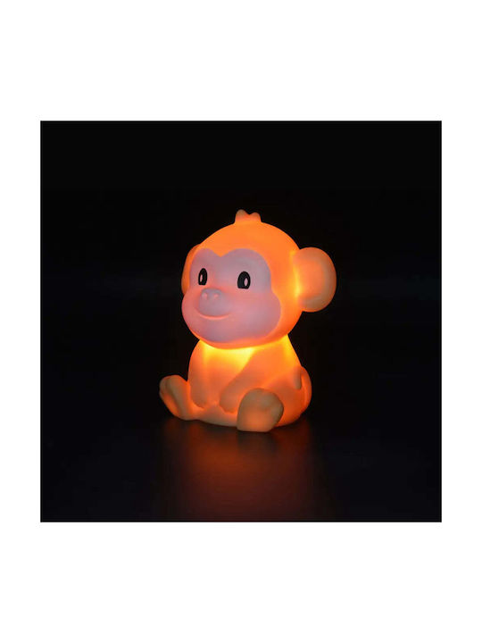Dhink Lămpă De Veghe Pentru Copii Led Monkey Cu Baterii Galbenă