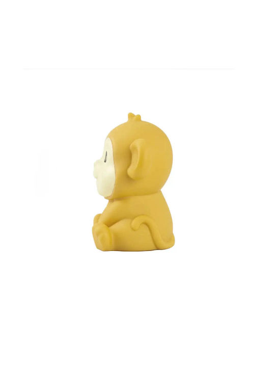 Dhink Lămpă De Veghe Pentru Copii Led Monkey Cu Baterii Galbenă