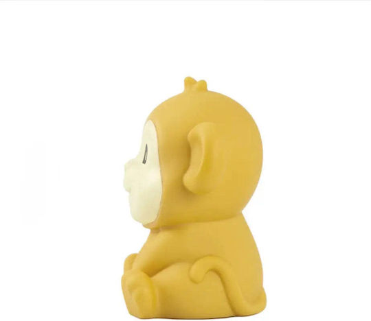 Dhink Lămpă De Veghe Pentru Copii Led Monkey Cu Baterii Galbenă