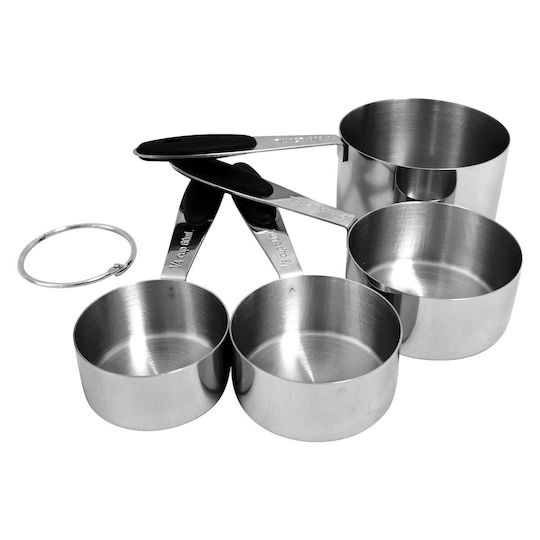 Zokura Inox Messbecher Küche 60ml 4 Stück