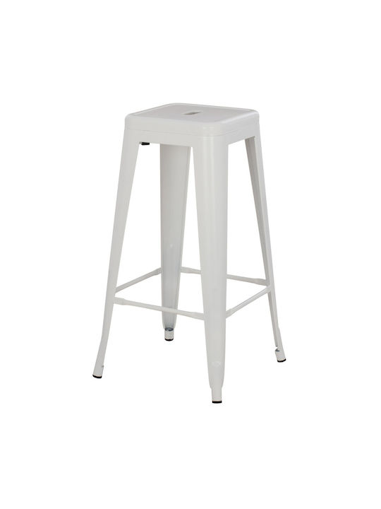 Stool for Bar Outdoor White 43x43x78cm