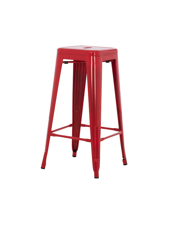 Stool for Bar Outdoor Red 43x43x78cm