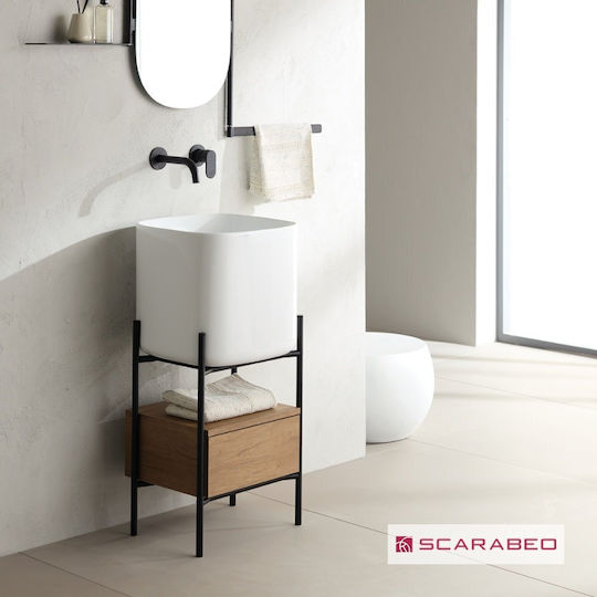 Scarabeo Diva 45 +5503-300 Countertop with Sink L44xW39xH63.5cm Wood