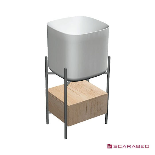 Scarabeo Diva 45 +5503-300 Countertop with Sink L44xW39xH63.5cm Wood