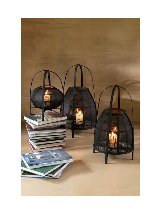 Jolipa Φαναράκι Bamboo Μαύρο 34.5x34.5x60εκ.