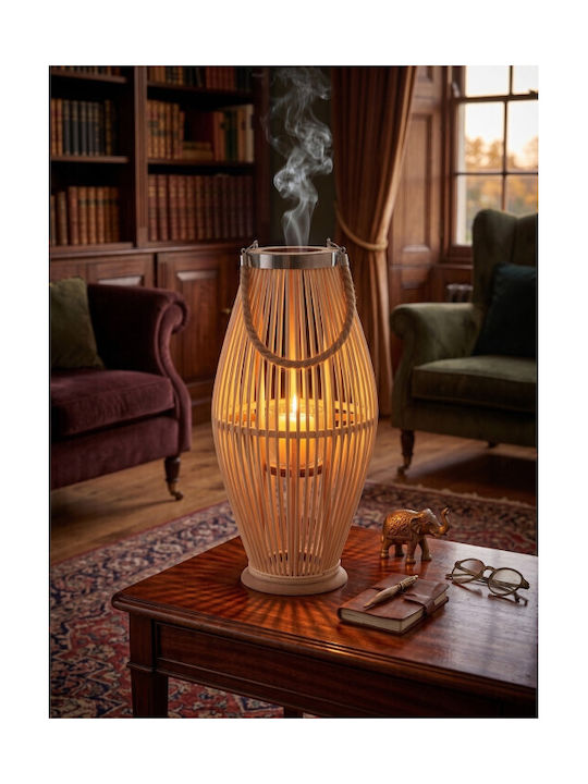 Koopman Φαναράκι Bamboo Καφέ 24x24x48εκ.