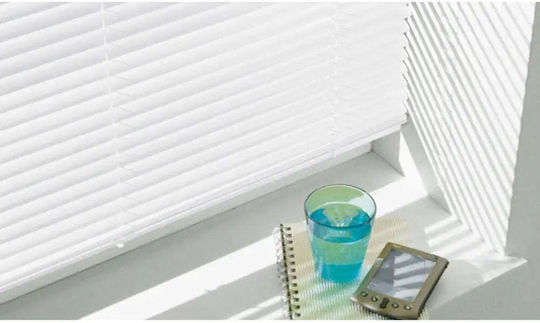 Gardinia Jaluzea De Aluminiu Albă Lățime 140xÎnălțime 160cm