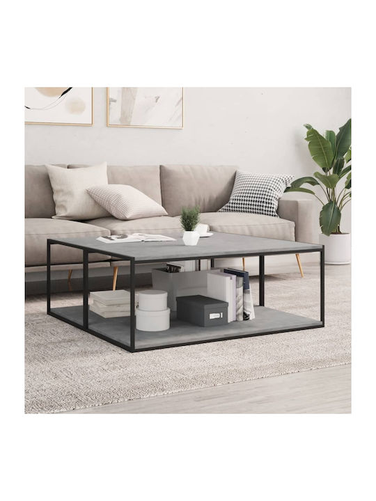 vidaXL Rectangular Bookcase Shelf made of Chipboard in Grey Colour 100x50x1.5cm 805422 4 Pieces
