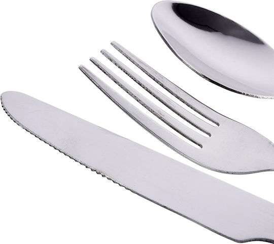 Besteckset Edelstahl Silber 3Stück