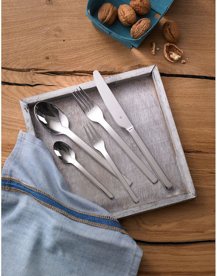 WMF 30-Piece Stainless Steel 18/10 Silver Cutlery Set Palma