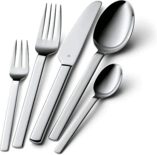 WMF 30-Piece Stainless Steel 18/10 Silver Cutlery Set Palma