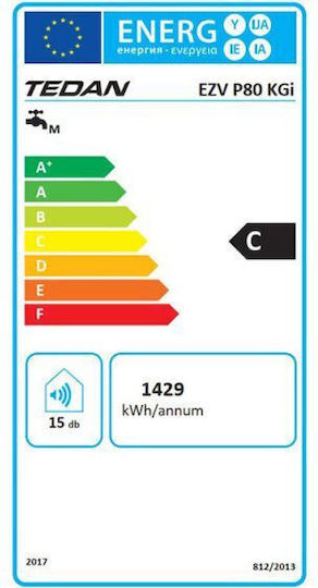 Încălzitor de apă volumetric Tedan Ceramic Inox 80