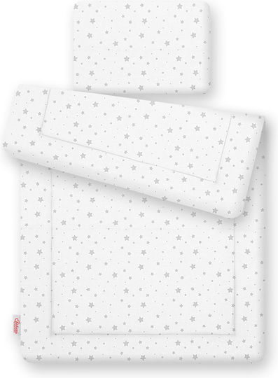 Bobono Baby Crib Bedding Set 2pcs Gray