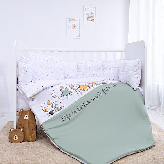 Lorelli Σετ Κούνιας Little Bear Blue 4τμχ